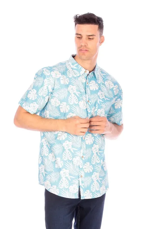 Camisa para caballero  diseño tropical