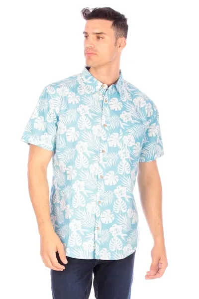 Camisa para caballero  diseño tropical