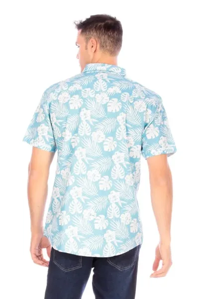 Camisa para caballero  diseño tropical