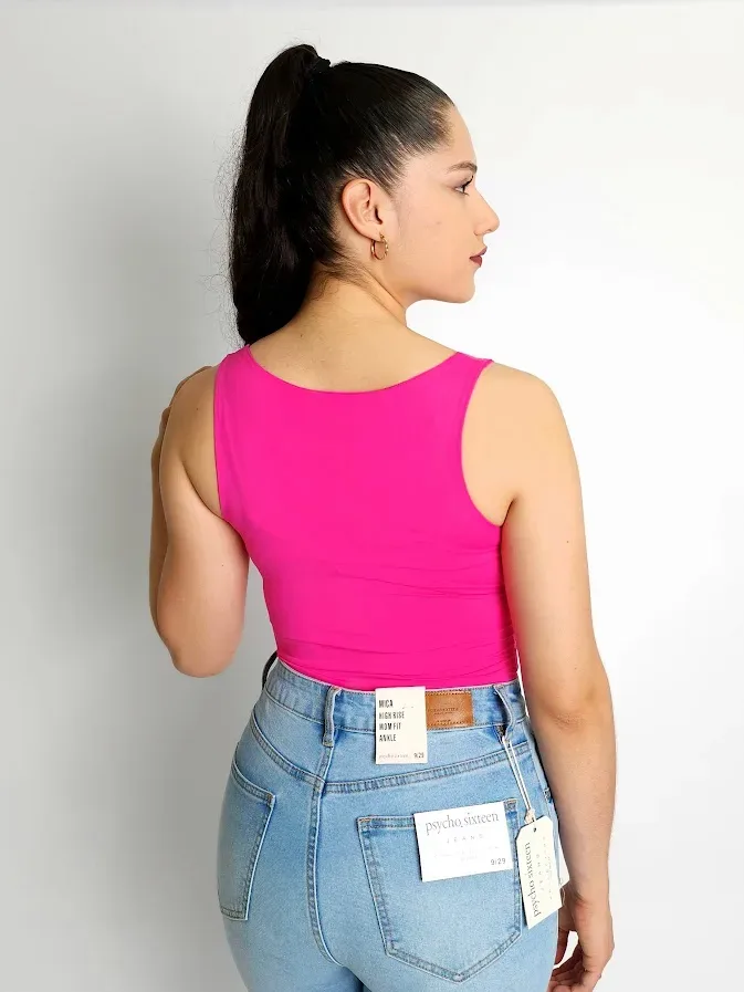 Body para dama color fucsia