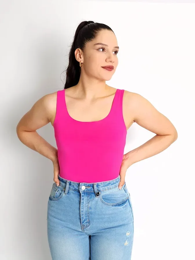Body para dama color fucsia