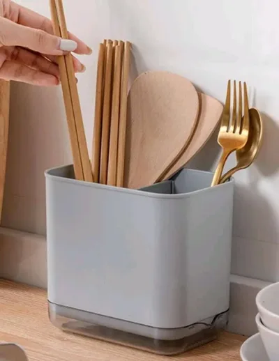 1 pieza caja de almacenamiento de cubiertos