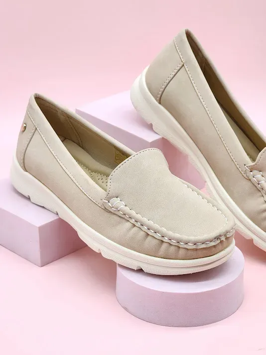 Zapatillas Sabata para dama top-2507 BEIGE