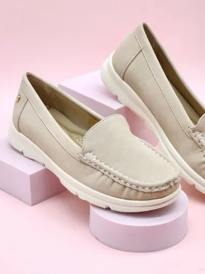 Zapatillas Sabata para dama top-2507 BEIGE