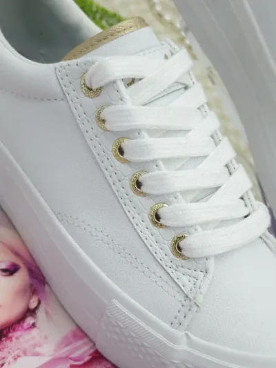 Tenis Coral Layla White Gold