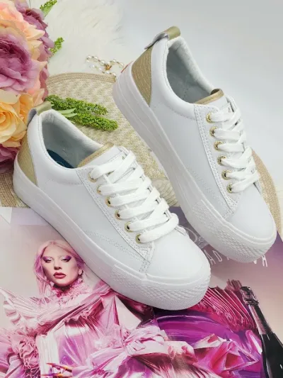 Tenis Coral Layla White Gold