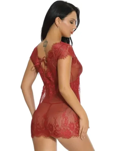 Lencería para dama color rojo