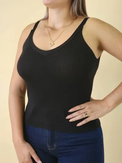 Blusa Estivaneli para dama FDFL-67047 COLOR NEGRO