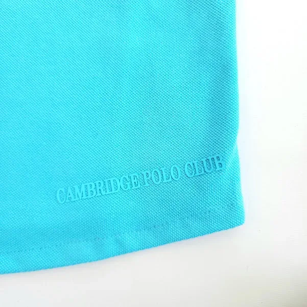 Camiseta Cambrige Polo Club para niño color celeste.