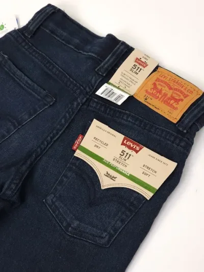 Jeans Levi´s  para niño 511 Slim color mezclilla