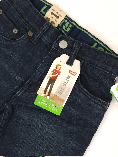 Jeans Levi´s  para niño 511 Slim color mezclilla