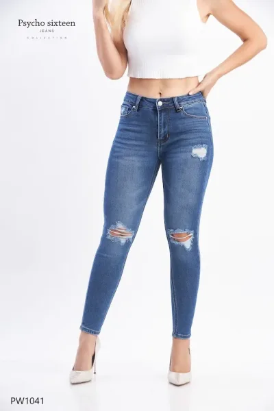 Jeans PSYCHO SIXTEEN para dama high rise, skinny PW1041