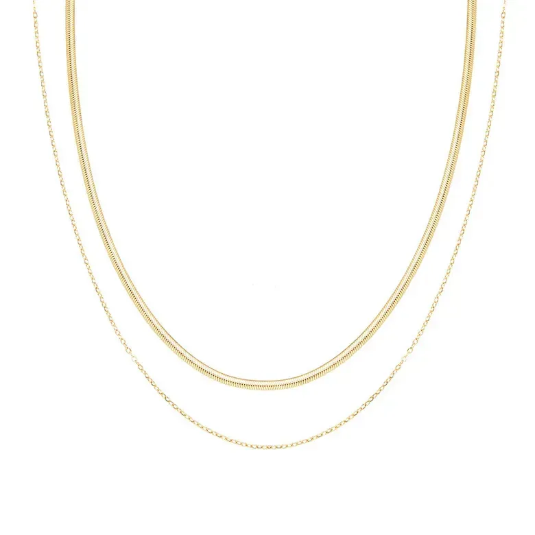 Collar para dama de acero de titanio