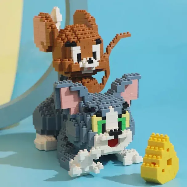 Lego diseño Tom y Jerry multicolor