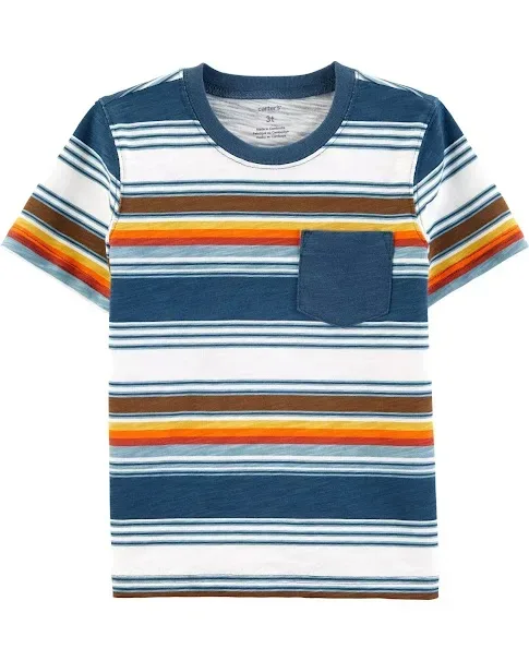 Camiseta Carter's para niño con diseño de rayas