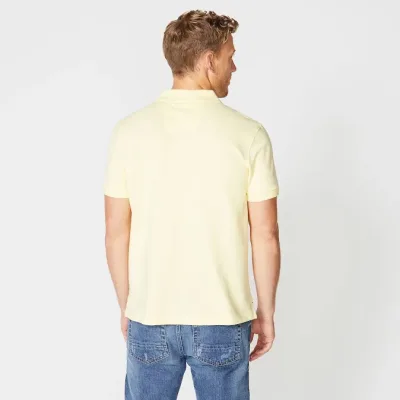 Camiseta Náutica Slim Fit para caballero color amarillo claro