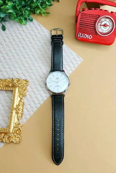 Reloj Q&Q para caballero color negro y plateado