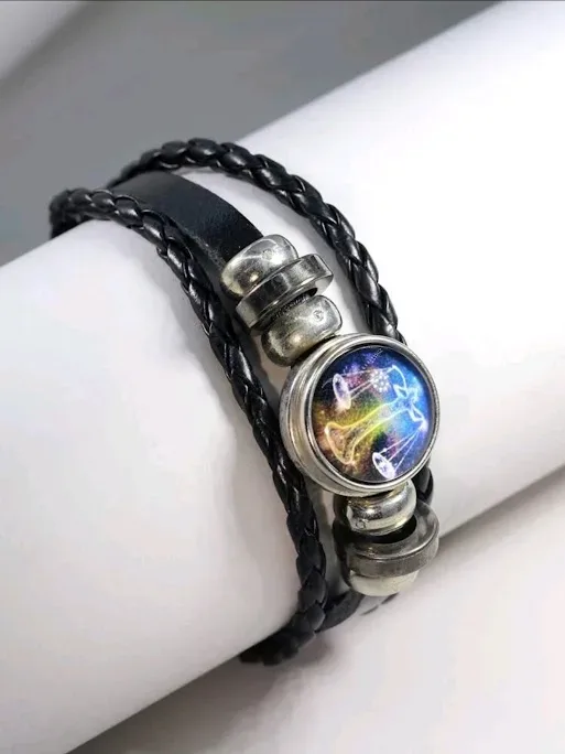 Pulsera para caballero color negro