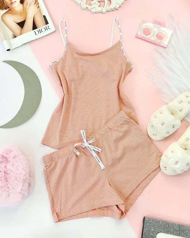 Pijama Calvin Klein para dama color salmón