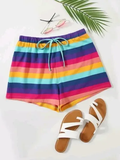 Short para dama diseño a rayas