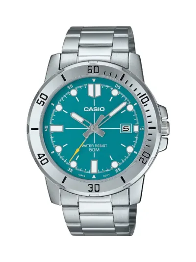 Reloj Casio para caballero MTP-VD01D-3E2VUDF COLOR PLATEADO
