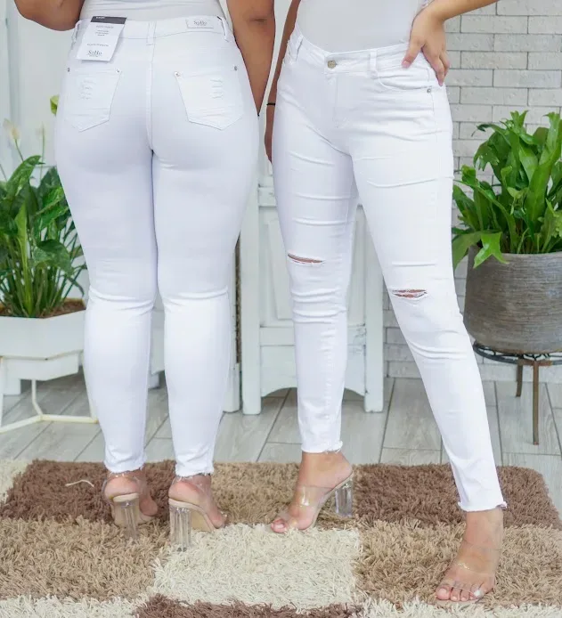 Jeans para dama SoHo 2751 Skinny color blanco