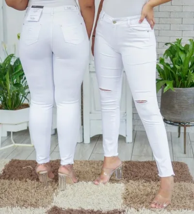 Jeans para dama SoHo 2751 Skinny color blanco