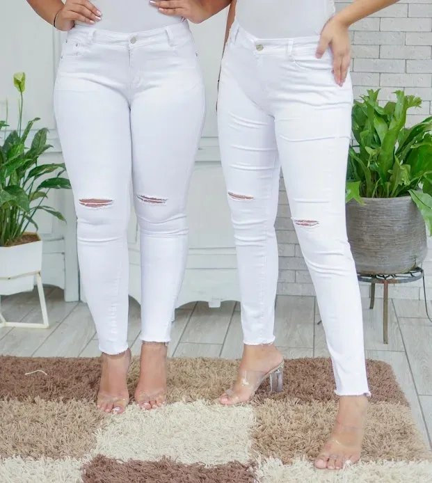 Jeans para dama SoHo 2751 Skinny color blanco