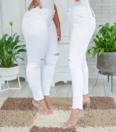 Jeans para dama SoHo 2751 Skinny color blanco
