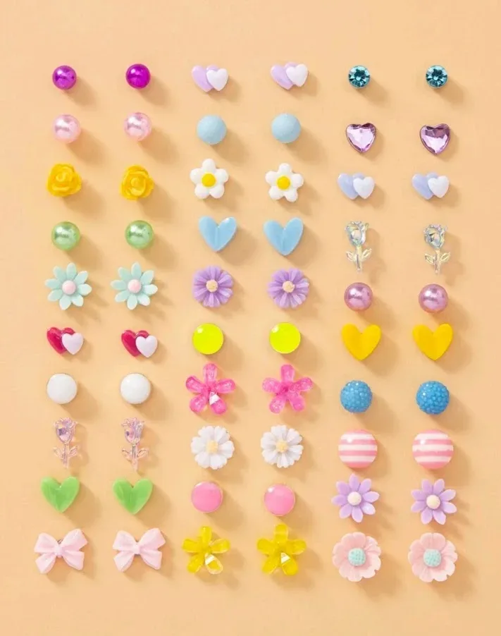 Set de 30 pares de aretes