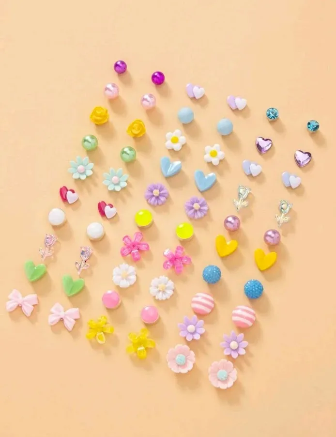 Set de 30 pares de aretes