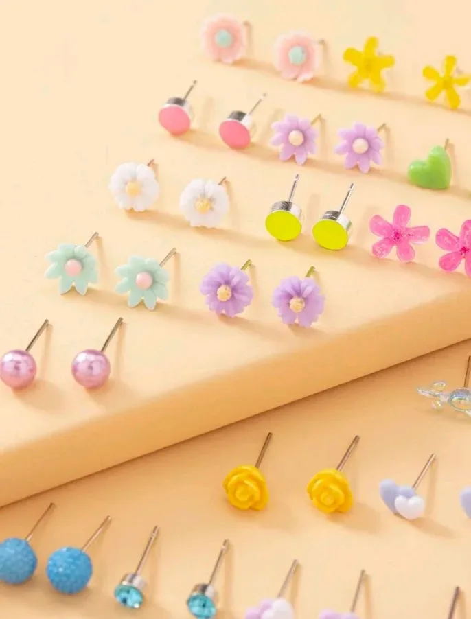 Set de 30 pares de aretes