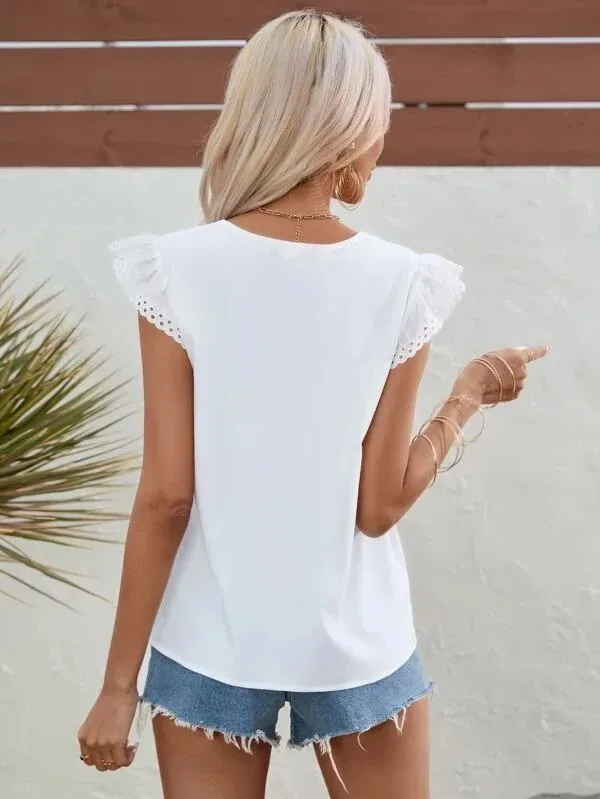 Blusa color blanca para dama