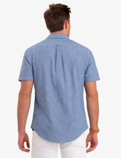Camisa US Polo ASSN para caballero color azul