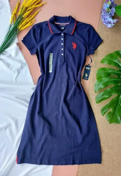 Vestido U.S Polo para dama color azul oscuro