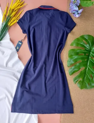 Vestido U.S Polo para dama color azul oscuro
