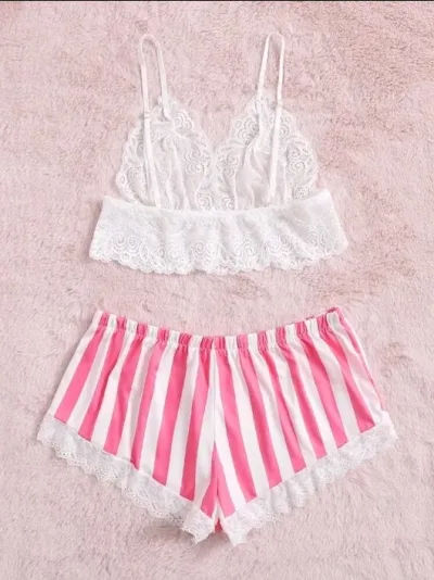 Pijama para dama diseño rayas