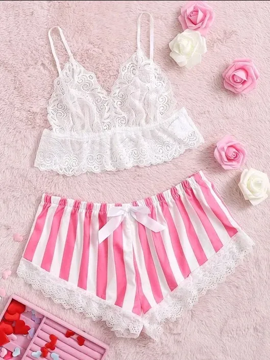 Pijama para dama diseño rayas