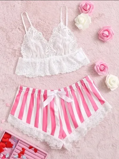 Pijama para dama diseño rayas