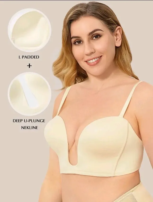Sujetador Push Up para dama color beige
