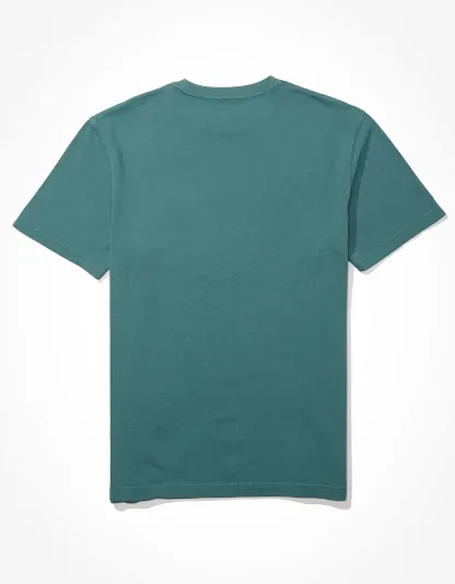 Camiseta American Eagle para caballero color verde esmeralda