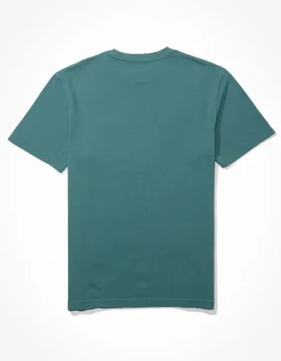 Camiseta American Eagle para caballero color verde esmeralda