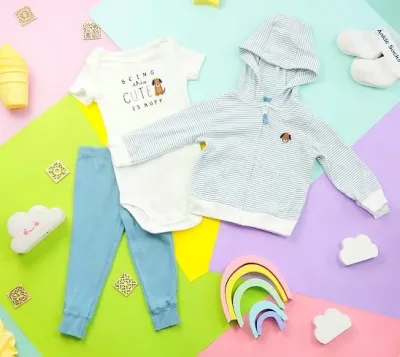 Conjunto Carter´s para niño color azul y blanco
