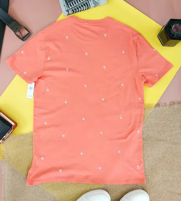 Camiseta GAP para caballero color naranja