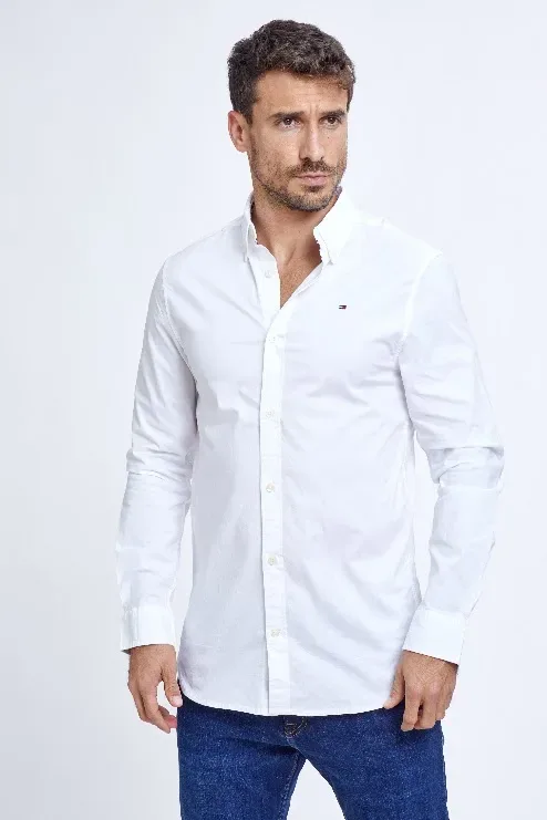 Camisa Tommy Hilfiger para caballero color blanco