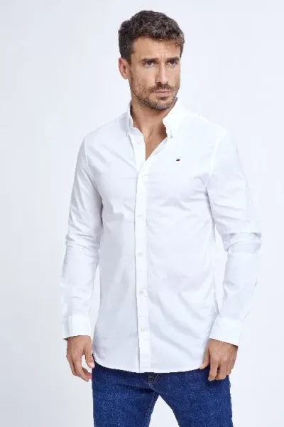 Camisa Tommy Hilfiger para caballero color blanco