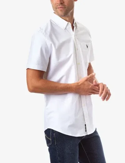 Camisa US Polo para caballero color blanco
