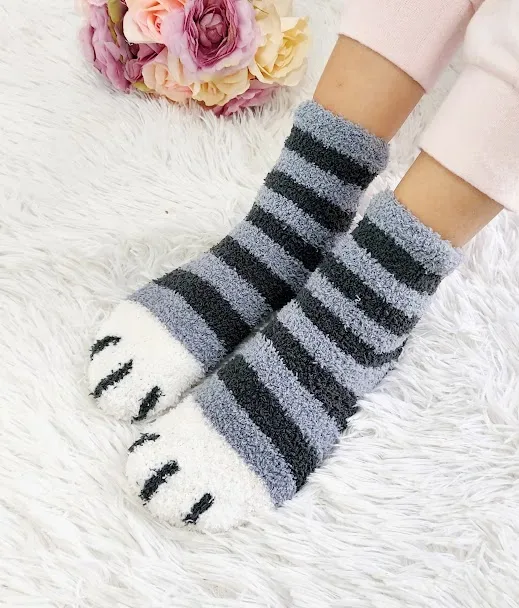 Par de medias para dama diseño de gato multicolor