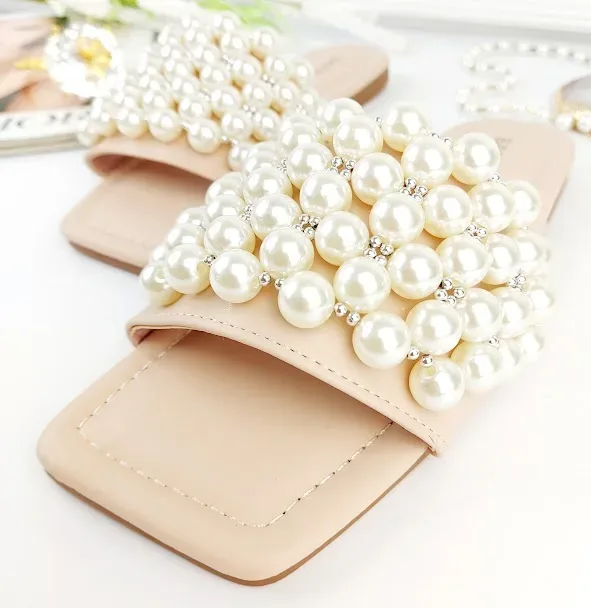 Sandalias para dama color nude