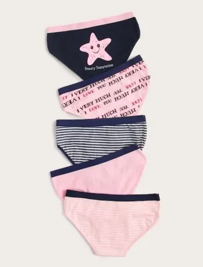 Set de bragas con estampado mixto